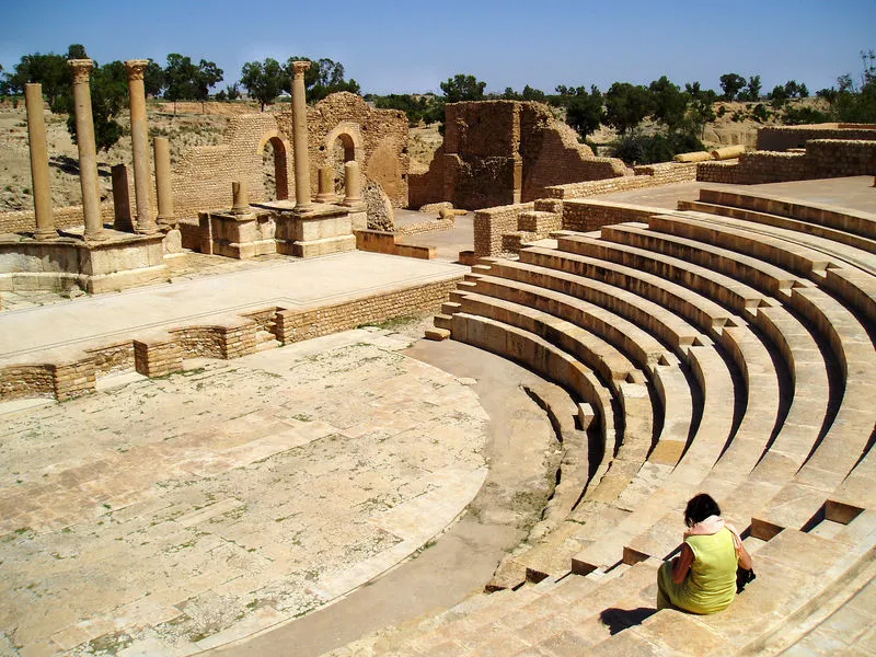 AMPHITHEATRE ROMAIN DE CARTHAGE - TUNIS TUNISIE