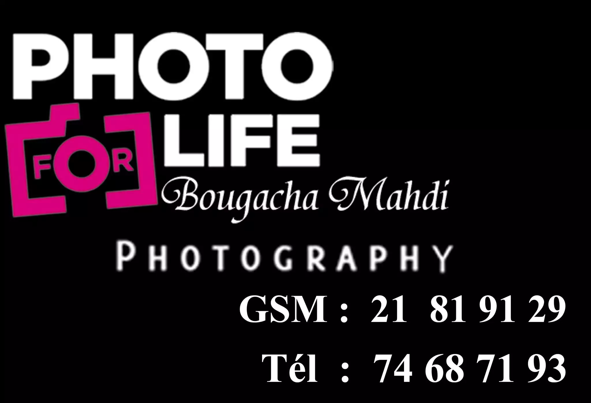 STUDIO PHOTO FOR LIFE - SFAX