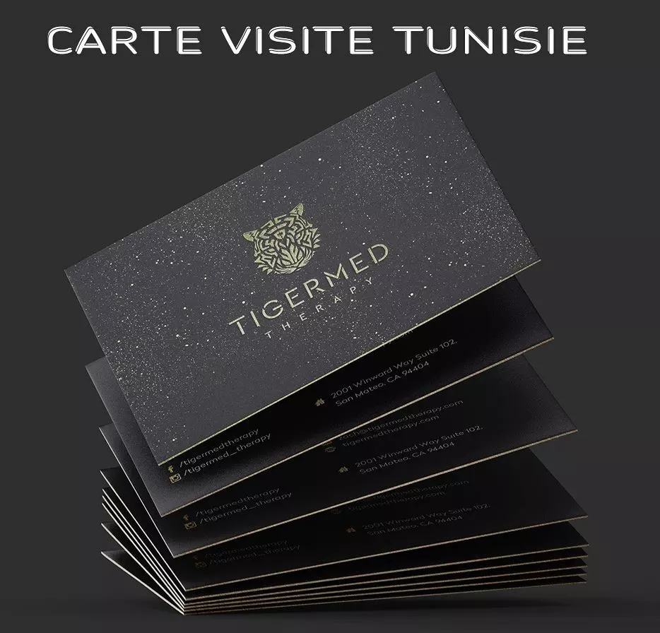 IMPRIMERIE - CARTE VISITE TUNISIE - TUNIS