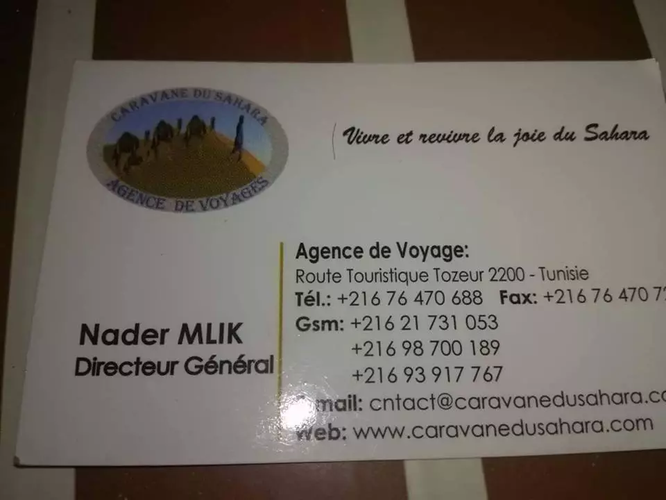 AGENCE DE VOYAGES CARAVANE DU SAHARA - TOZEUR